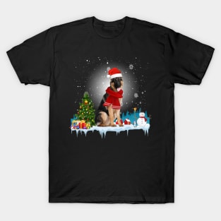 Funny German Shepherd Christmas T-shirt T-Shirt